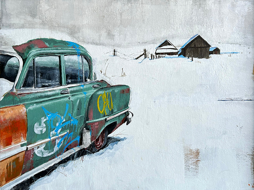 Hot Rod 006 — original artwork reproduced as a fine art giclée print