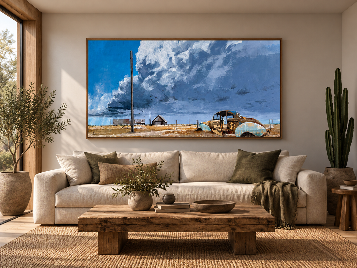 Hot Rod 007 by Andrew Hunt, room mockup; room scale approximate