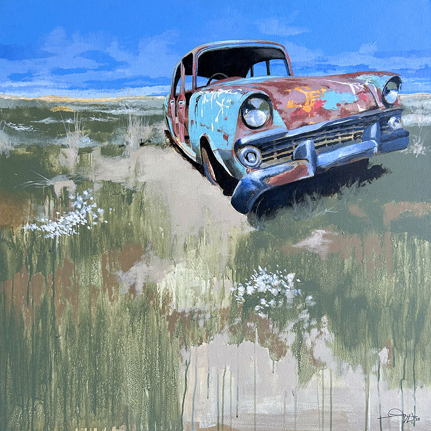 Hot Rod 001 — original artwork reproduced as a fine art giclée print