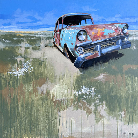Hot Rod 001 — original artwork reproduced as a fine art giclée print