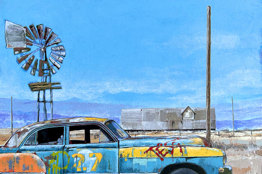Hot Rod 004 — original artwork reproduced as a fine art giclée print