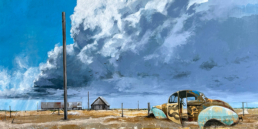 Hot Rod 7 original painting by Andrew Hunt